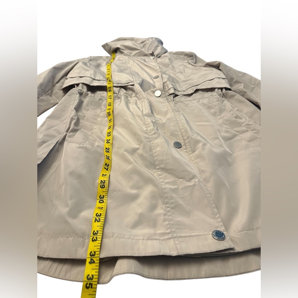 Via Spiga Water Resistant Packable Rain Coat Jacket Womens Large NWT - Picture 10 of 11